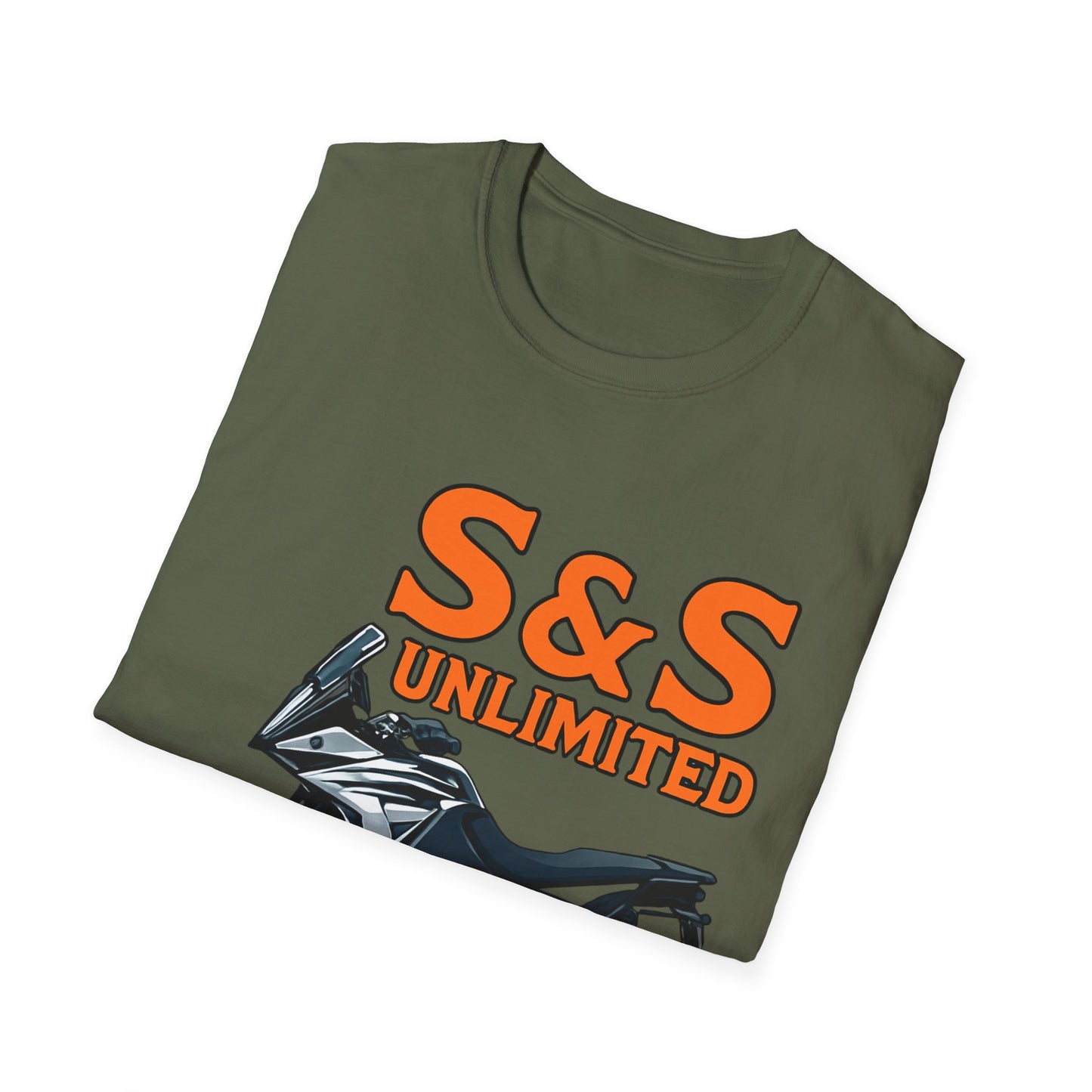 Adventure Bike Unisex Softstyle T-Shirt - Ktm 1090 On Road Off Road Adventures