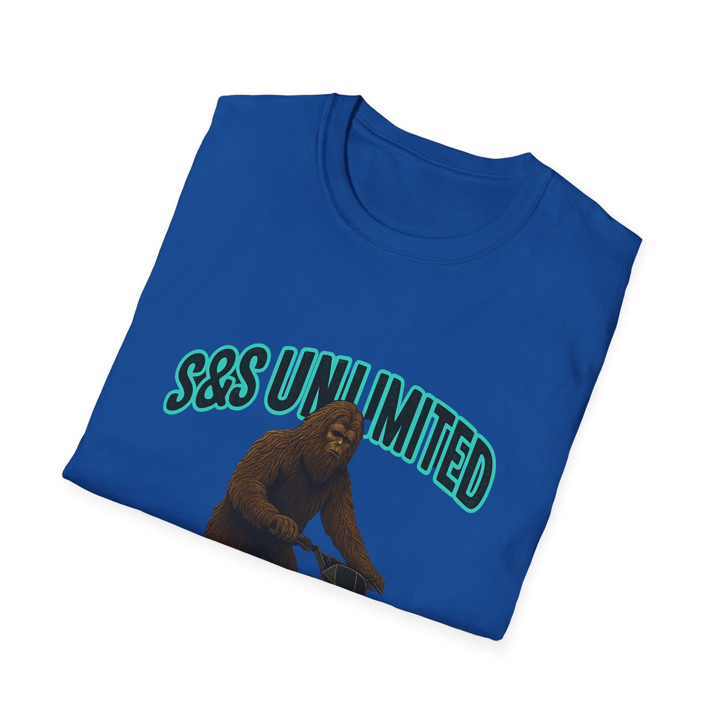 Bigfoot Motorcycle T-Shirt, Unisex Graphic Tee, Retro Sasquatch Shirt, Gift for Adventurers, Quirky Everyday Wear