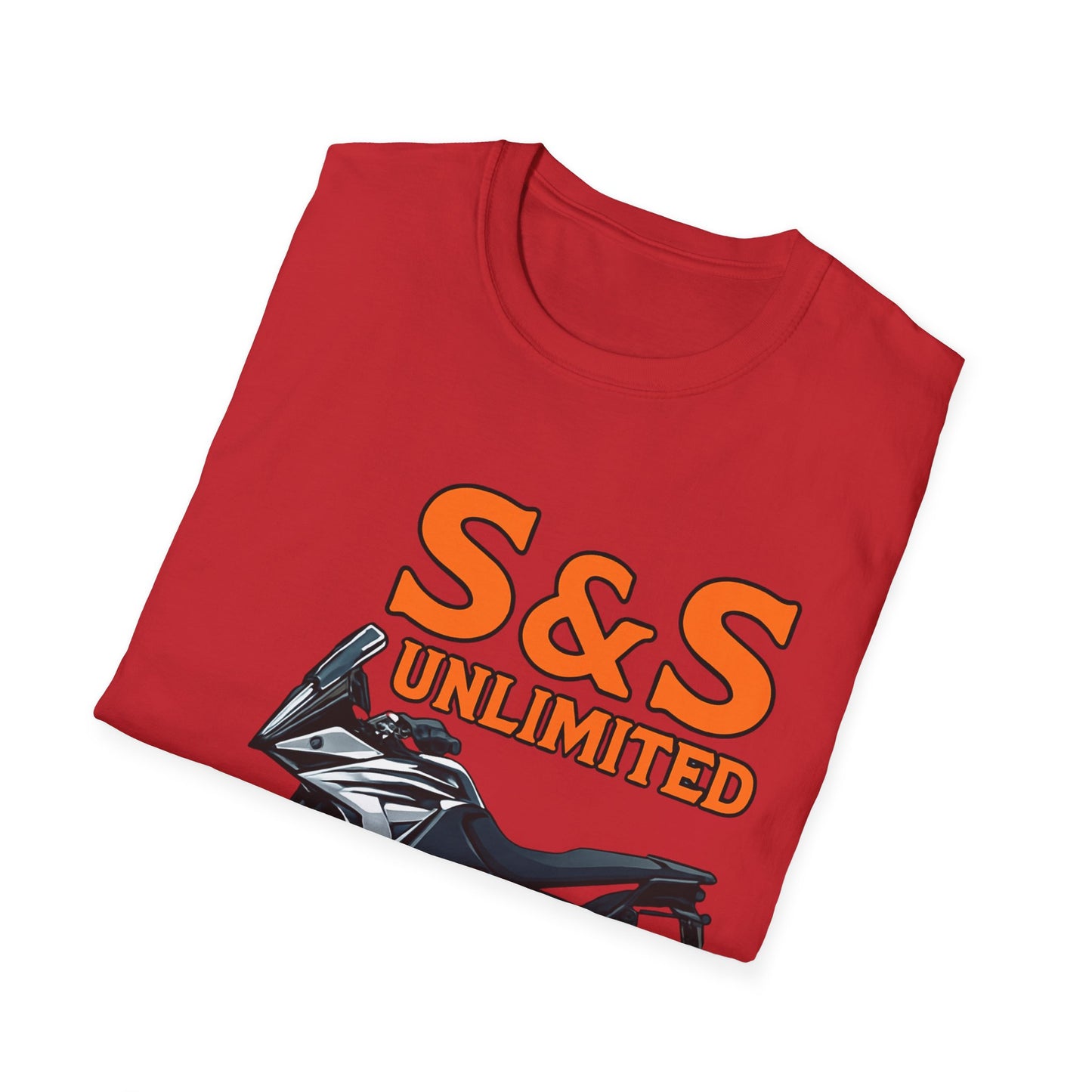 Adventure Bike Unisex Softstyle T-Shirt - Ktm 1090 On Road Off Road Adventures