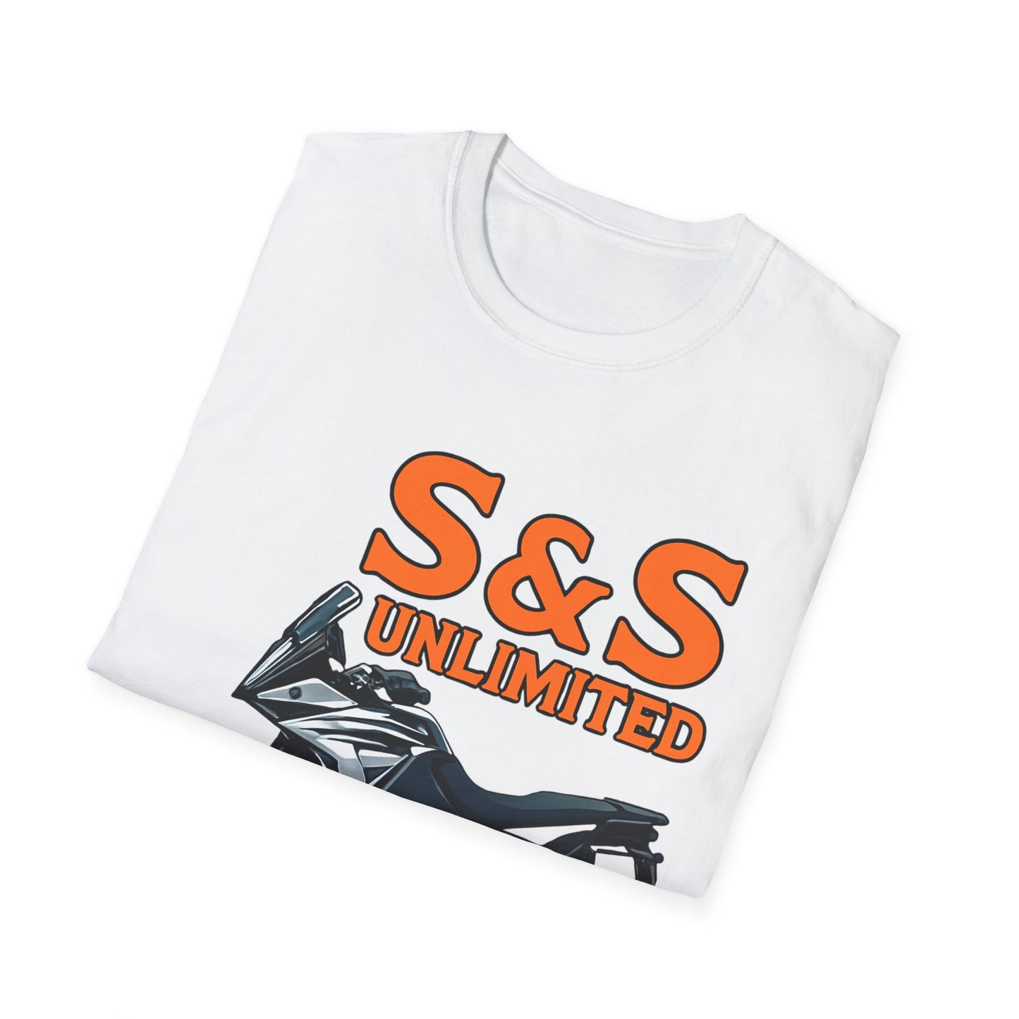 Adventure Bike Unisex Softstyle T-Shirt - Ktm 1090 On Road Off Road Adventures
