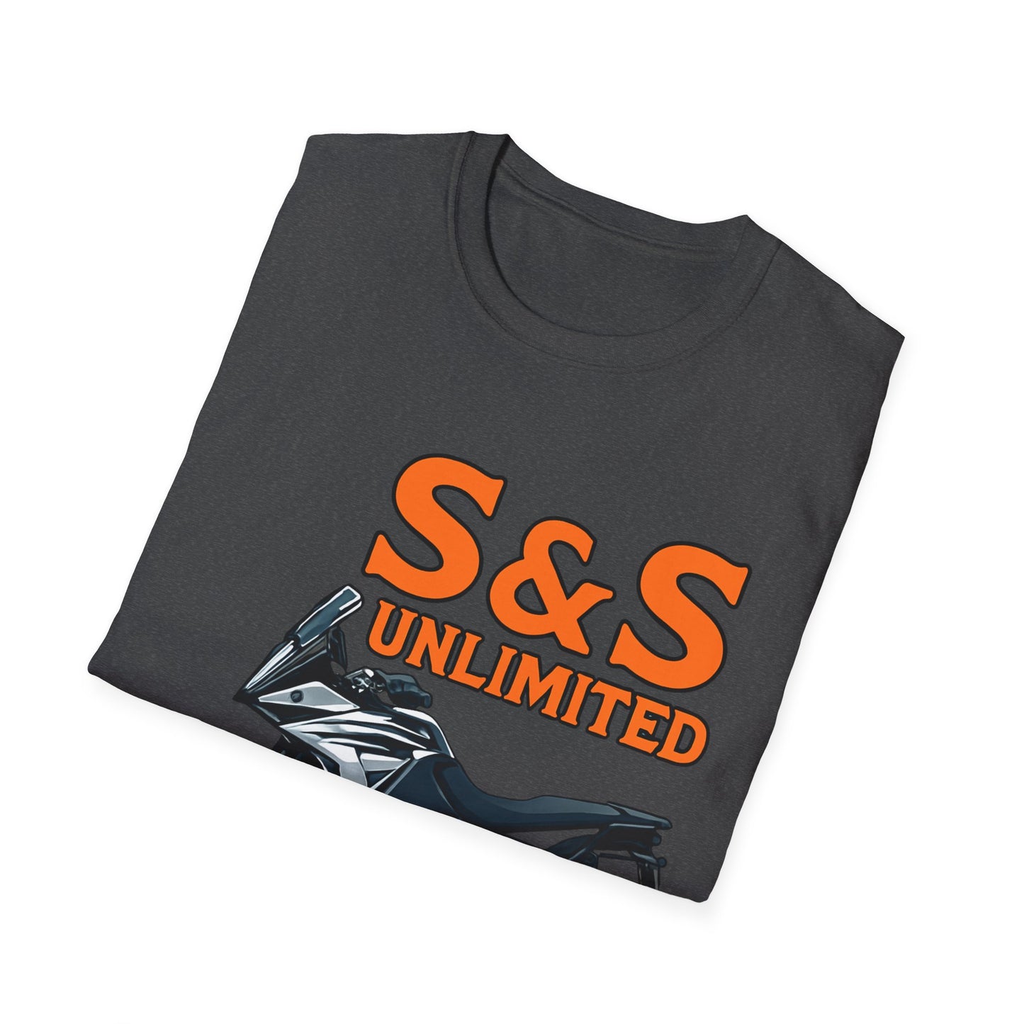Adventure Bike Unisex Softstyle T-Shirt - Ktm 1090 On Road Off Road Adventures
