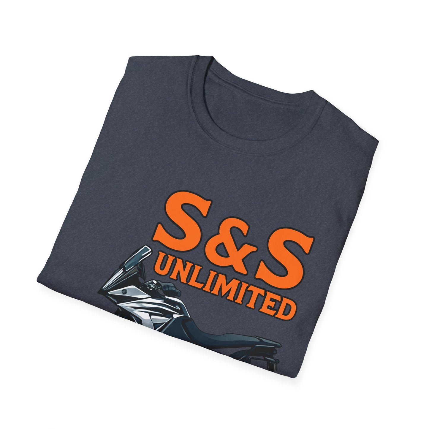 Adventure Bike Unisex Softstyle T-Shirt - Ktm 1090 On Road Off Road Adventures