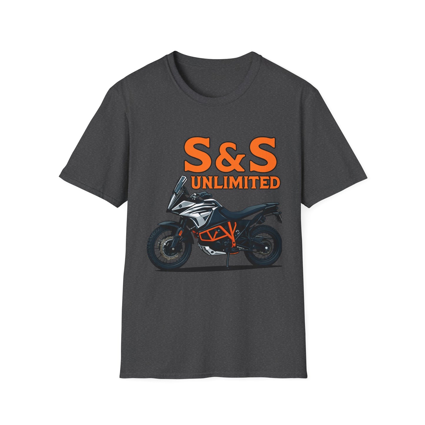 Adventure Bike Unisex Softstyle T-Shirt - Ktm 1090 On Road Off Road Adventures