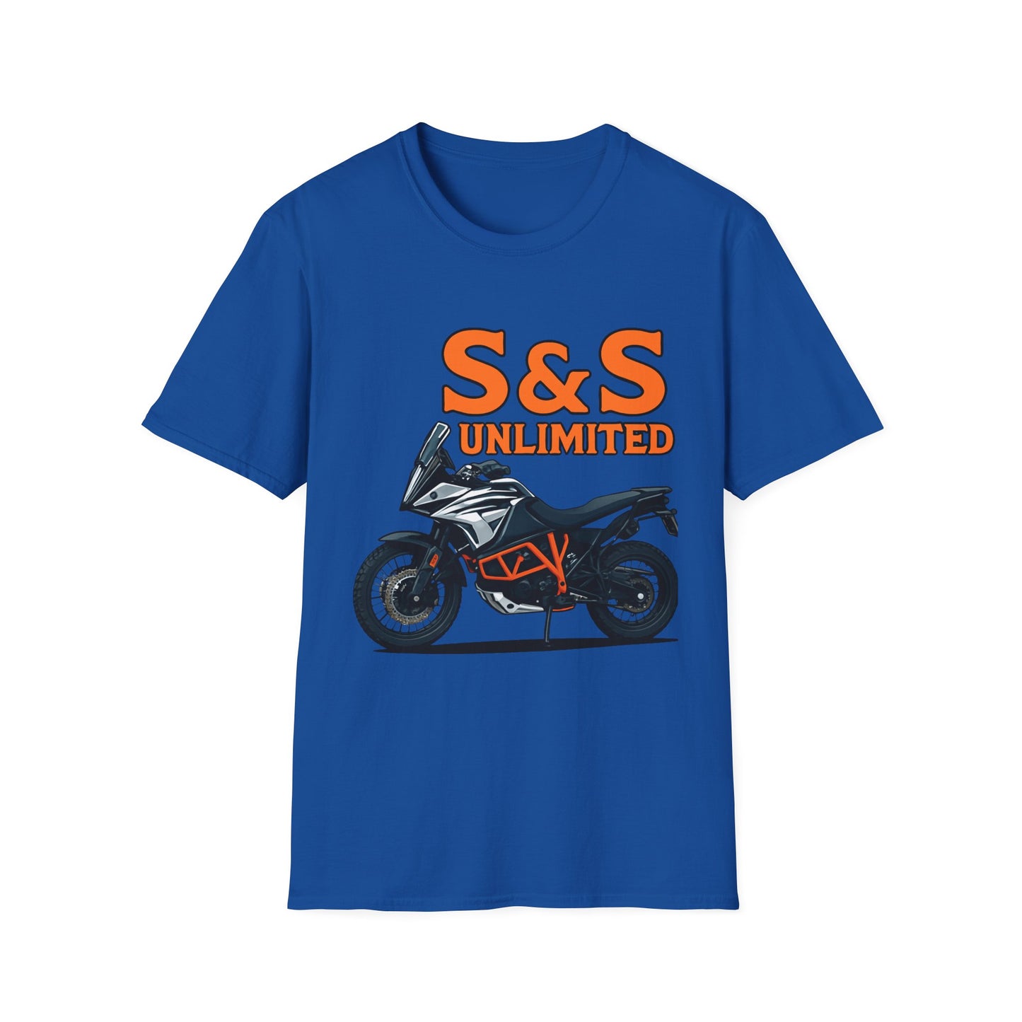 Adventure Bike Unisex Softstyle T-Shirt - Ktm 1090 On Road Off Road Adventures
