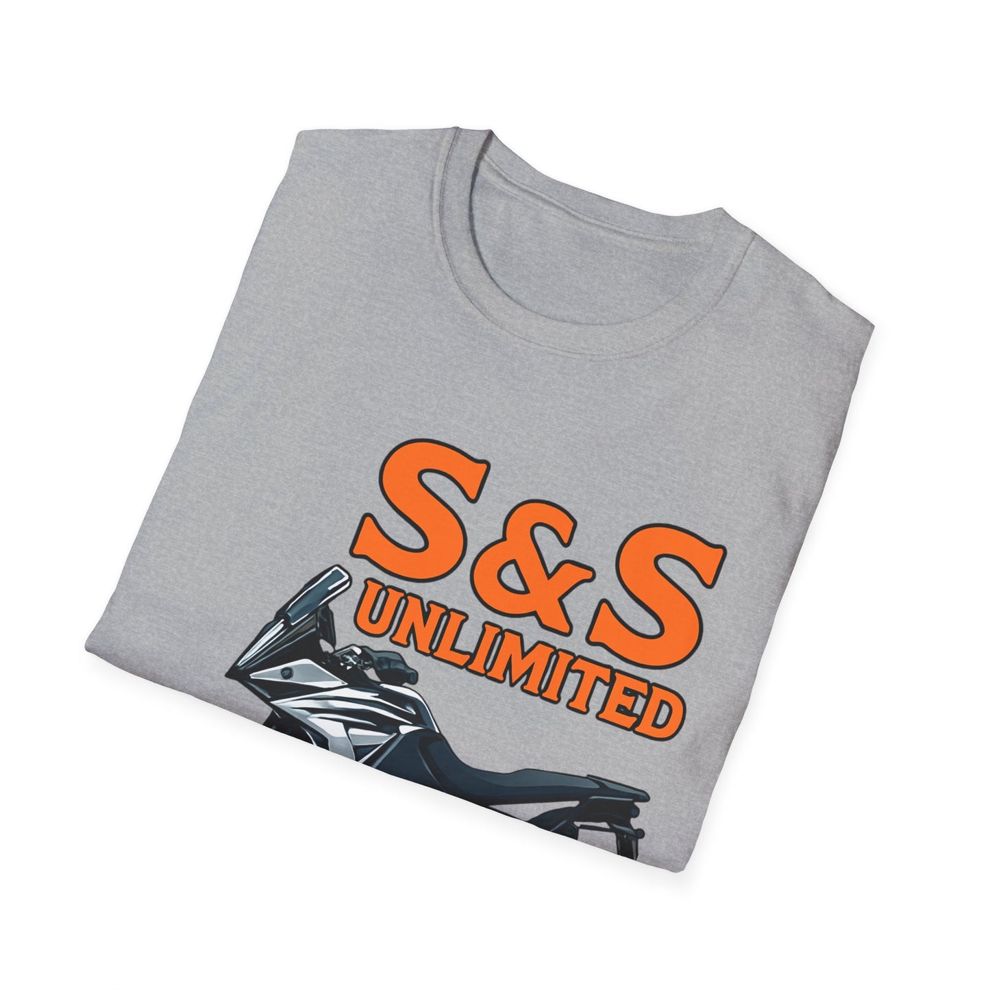Adventure Bike Unisex Softstyle T-Shirt - Ktm 1090 On Road Off Road Adventures